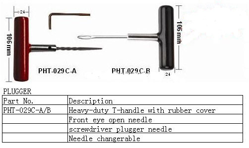 Tire Repaire Tools, Handle Inserting Tools (PTH-029C-A/B)