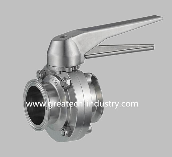 Stainless Steel Ss304 and Ss316L Ss Gripper Handle Clamp Sanitary Butterfly Valve