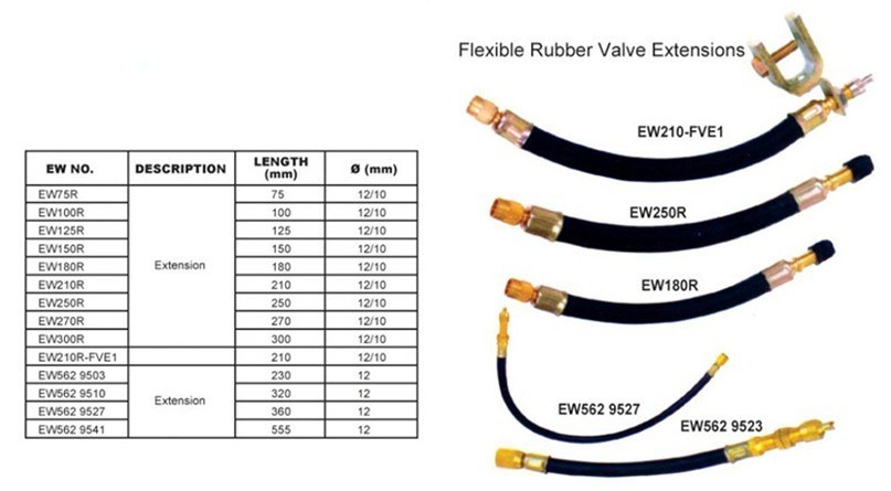 Flexible Schrader Valve for The Repair or Extension of CH Expansion Tank