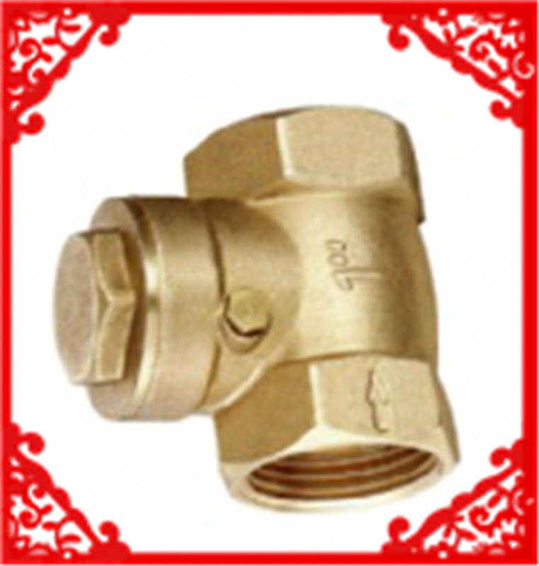 Swing Check Valve with Brass Colour