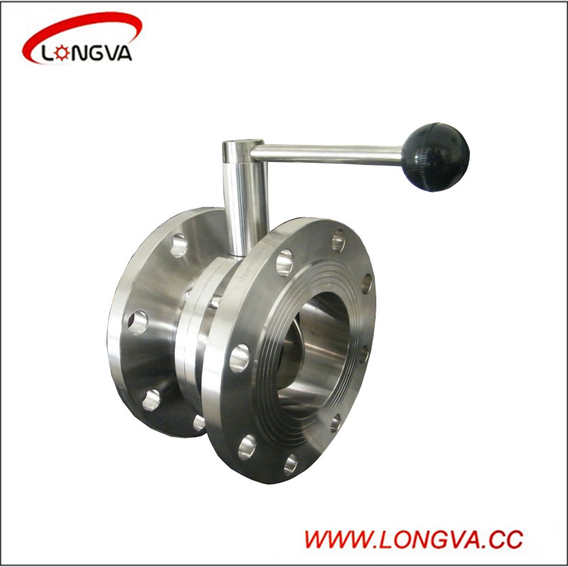 Stainless Steel 316 Sanitary Double Flange Butterfly Valve