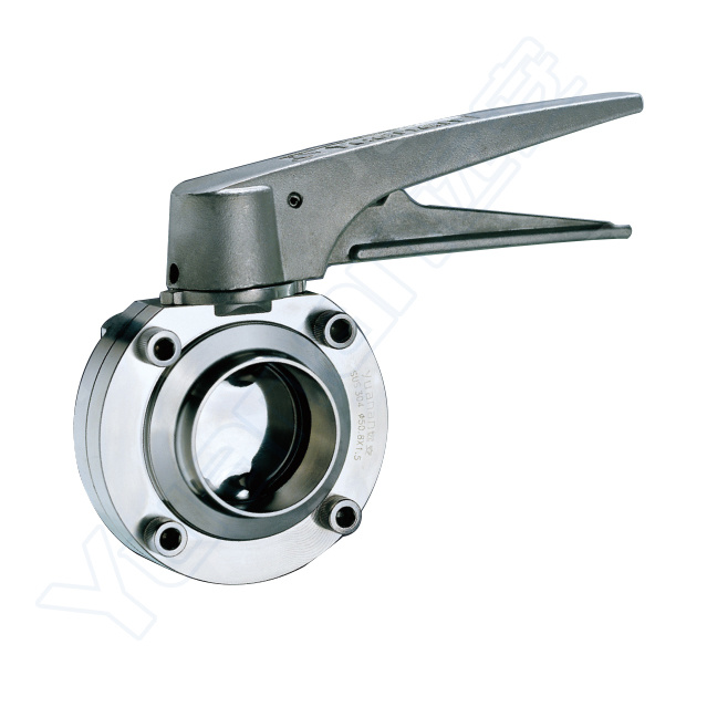 Sanitary Stainless Steel Butterfly Valve with Adjustable Handle (YAJ)