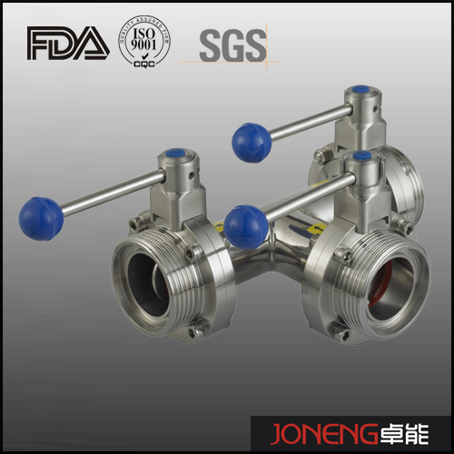 Stainless Steel Sanitary Tri-Connection Butterfly Valve (JN-BV3003)