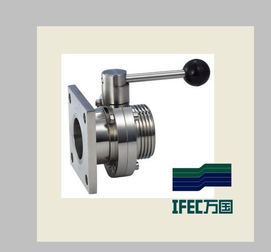 Sanitary Flanged Butterfly Valve (IFEC-DF100002)