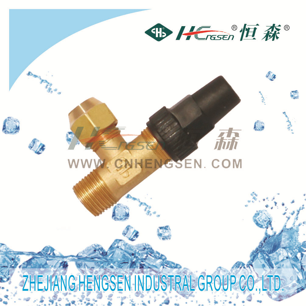 Brass Right Angle Valve Refrigeration Parts Air Conditioner Parts