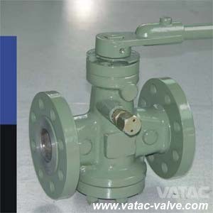 Cast Steel RF Flange Ends Lubricated Plug Valve with Lever