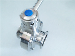 Stainless Steel Manual Clamped Butterfly Valve
