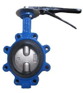 Cast Iron PTFE Seated Wafer and Lug Butterfly Valve