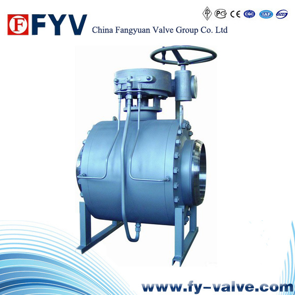 API 6D Trunnion Mounted Ball Valve with Gear and Handle