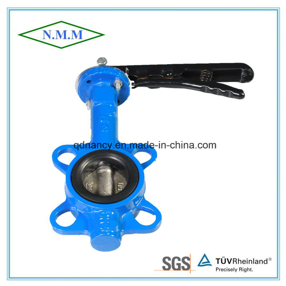Ductile Iron Wafer Type Butterfly Valve with Handle Operated