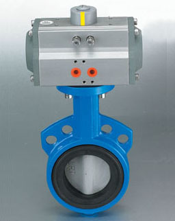 Pneumatic Actuatoe With Wafer Butterfly Valve