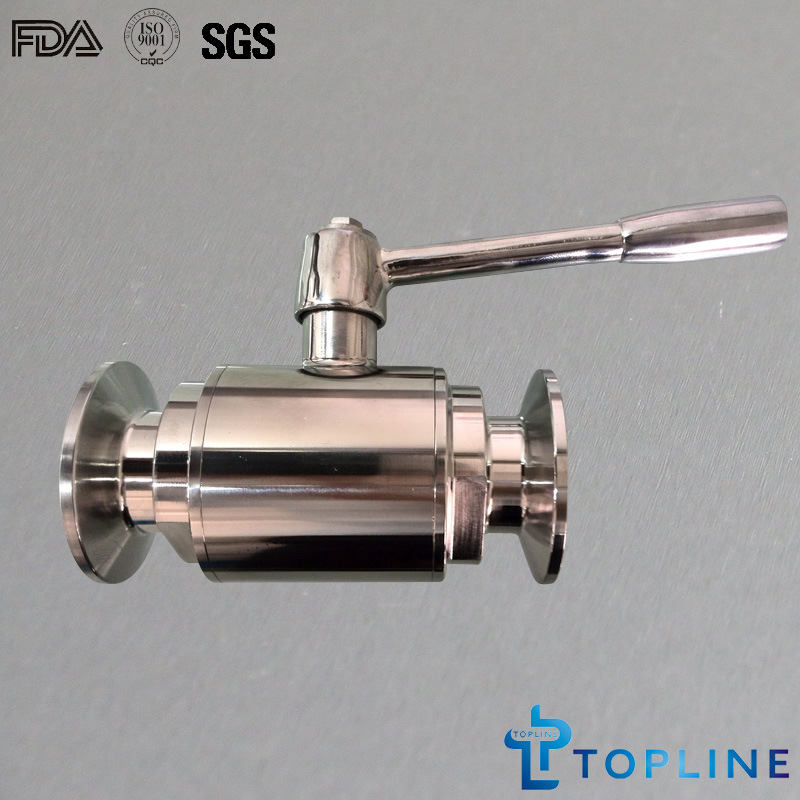 Sanitary Stainless Steel Ball Valve with Tri-Clamps Ends