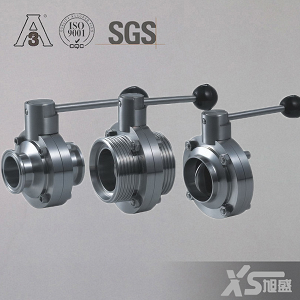 Stainless Steel Sanitation SMS Manual Butterfly Valves