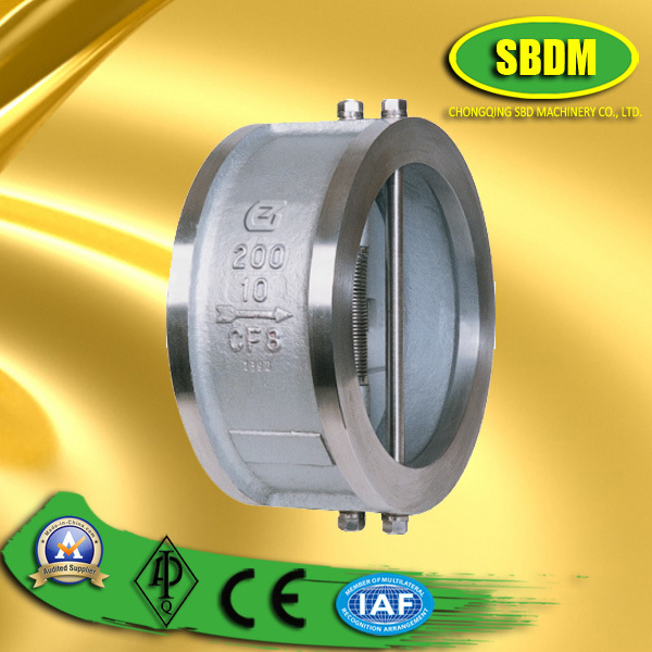 Stainless Steel Double Disc Wafter Type Check Valve