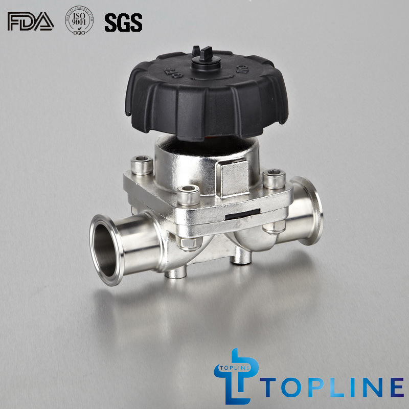 Sanitary Stainless Steel Clamped Diaphragm Valve (new design)