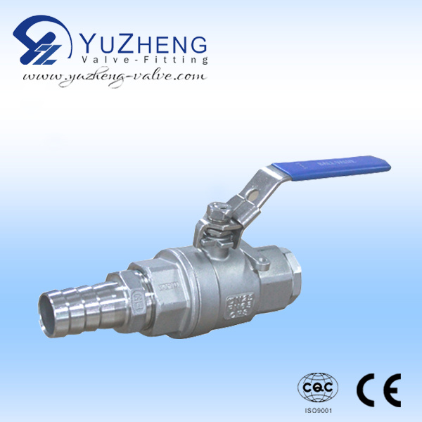 2 PC Stainless Steel Ball Valve with Hose End