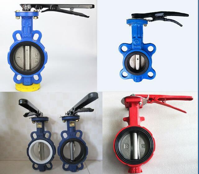 Aluminum Lever PTFE Seated Wafer Butterfly Valve