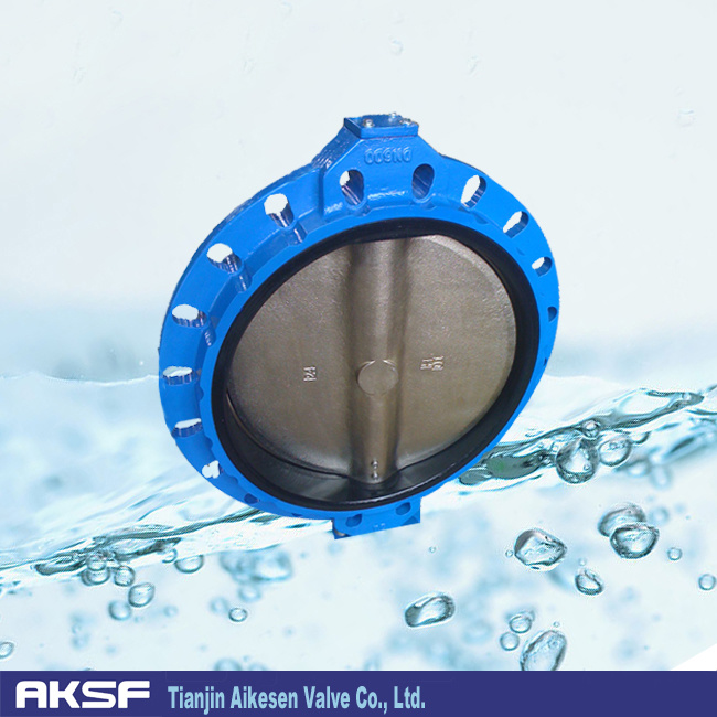 Mono Flanged Butterfly Valve Bare Stem in CF8 Disc