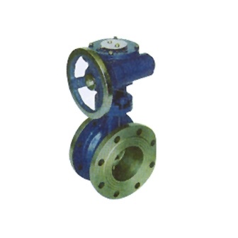 Cast Iron Double Flanged Turbine Operating Butterfly Valve