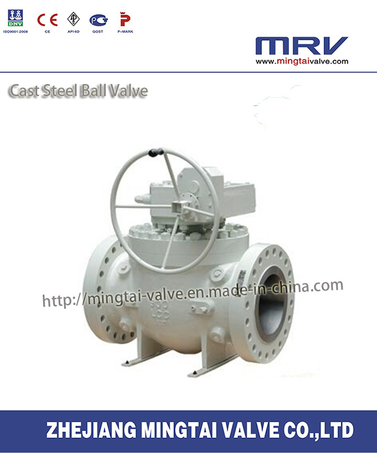 Flanged Ends Top Entry Cast Steel Ball Valve
