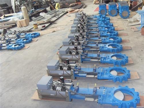 Cast Iron Pneumatic Operated Knife Gate Valve