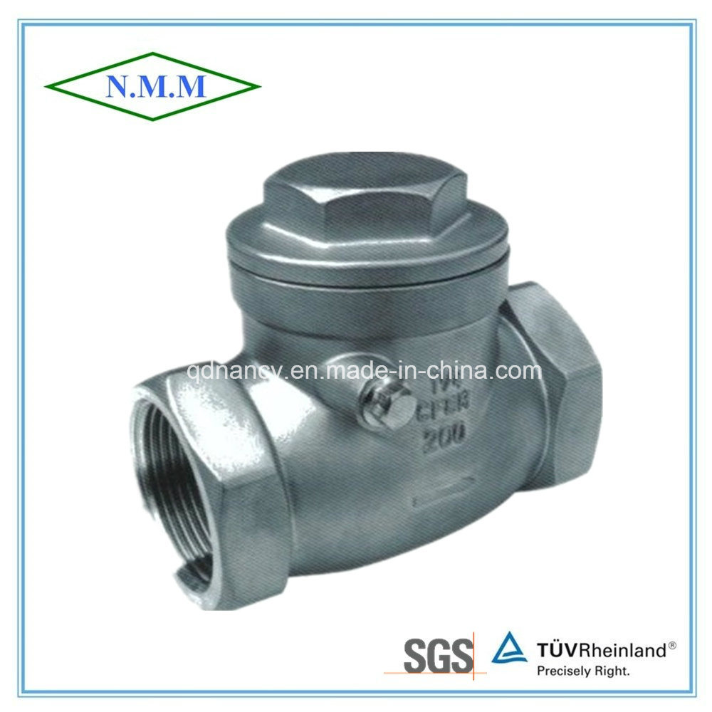 Stainless Steel Screw End Swing Disc Check Valve with Thread End