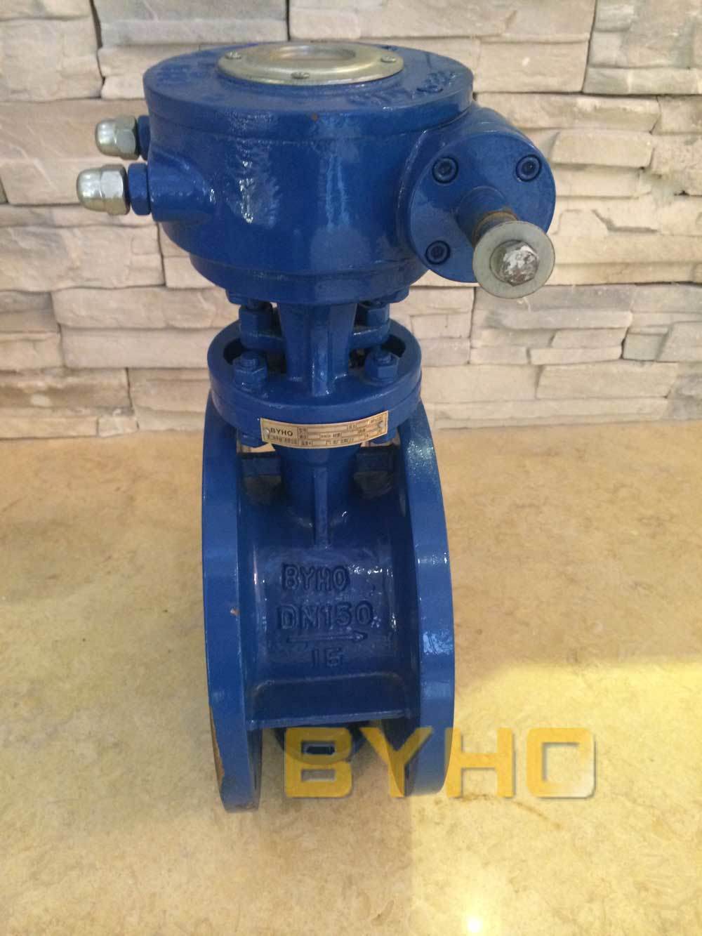 Electric API 609 Double Flanged Butterfly Valve