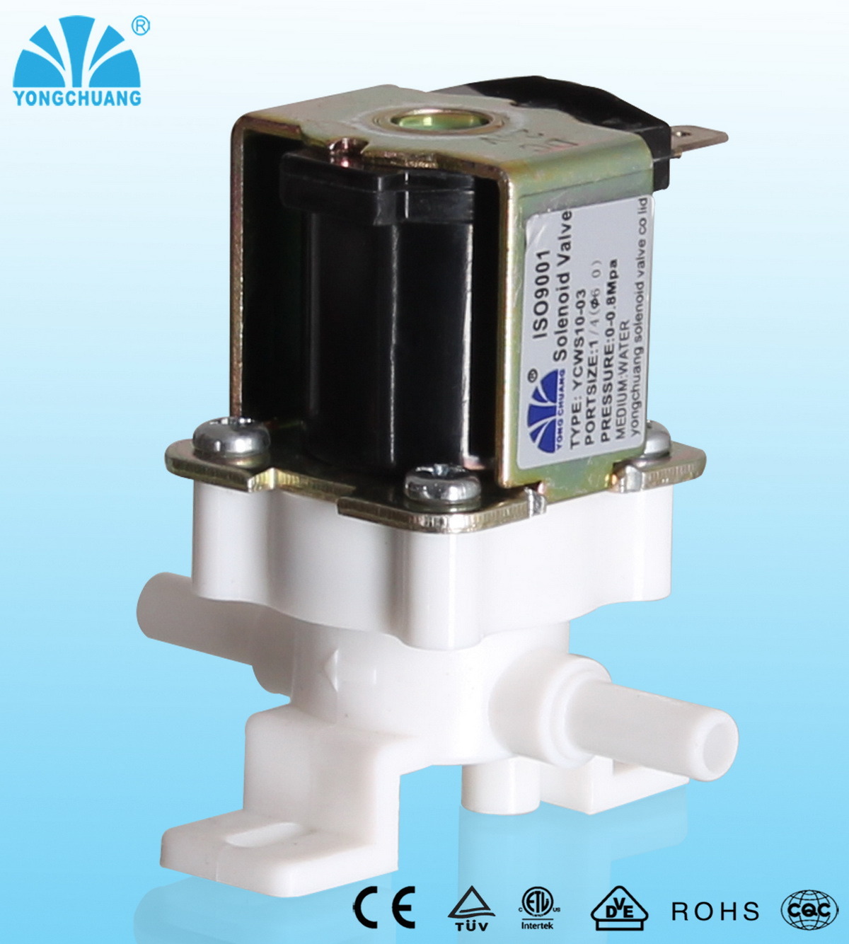 Plastic Reliabale Quality Solenoid Valve for Small Home Appliaces (YCWS3)