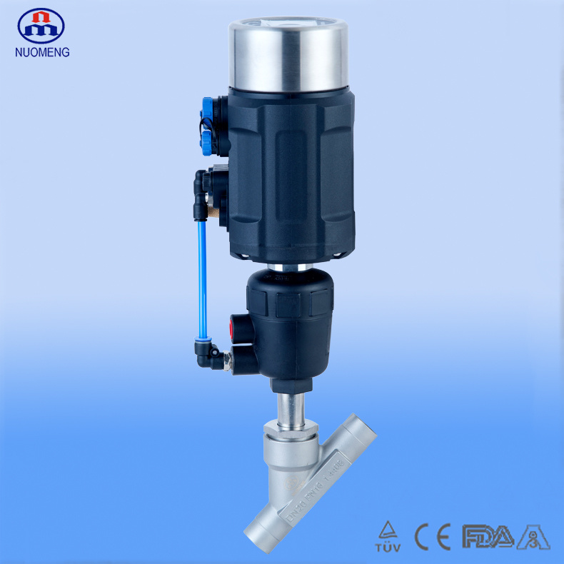 Intelligent Electric Valve Positioner and Sanitary Stainless Steel Weld Angle Seat Valve