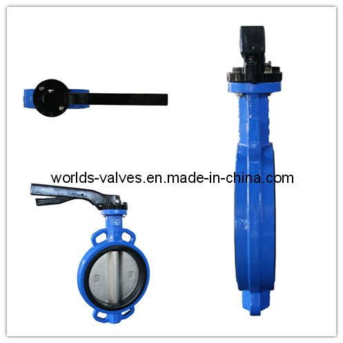 Aluminum Handle Ci Body Wafer Butterfly Valve (WD7A1X-10/16)