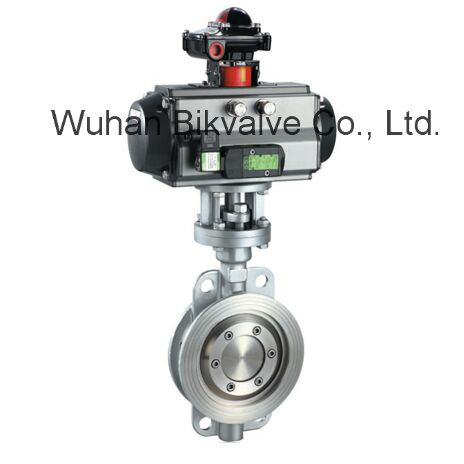 Pneumatic Wafer Type Stainless Steel Butterfly Valve