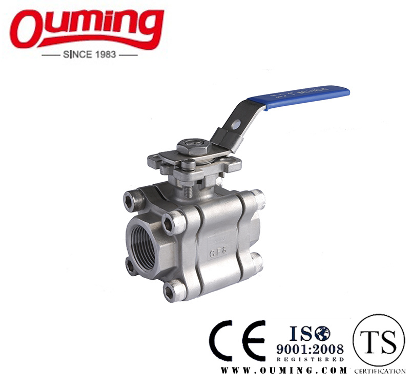 3PC High Pressure Ball Valve with Mounting Pad