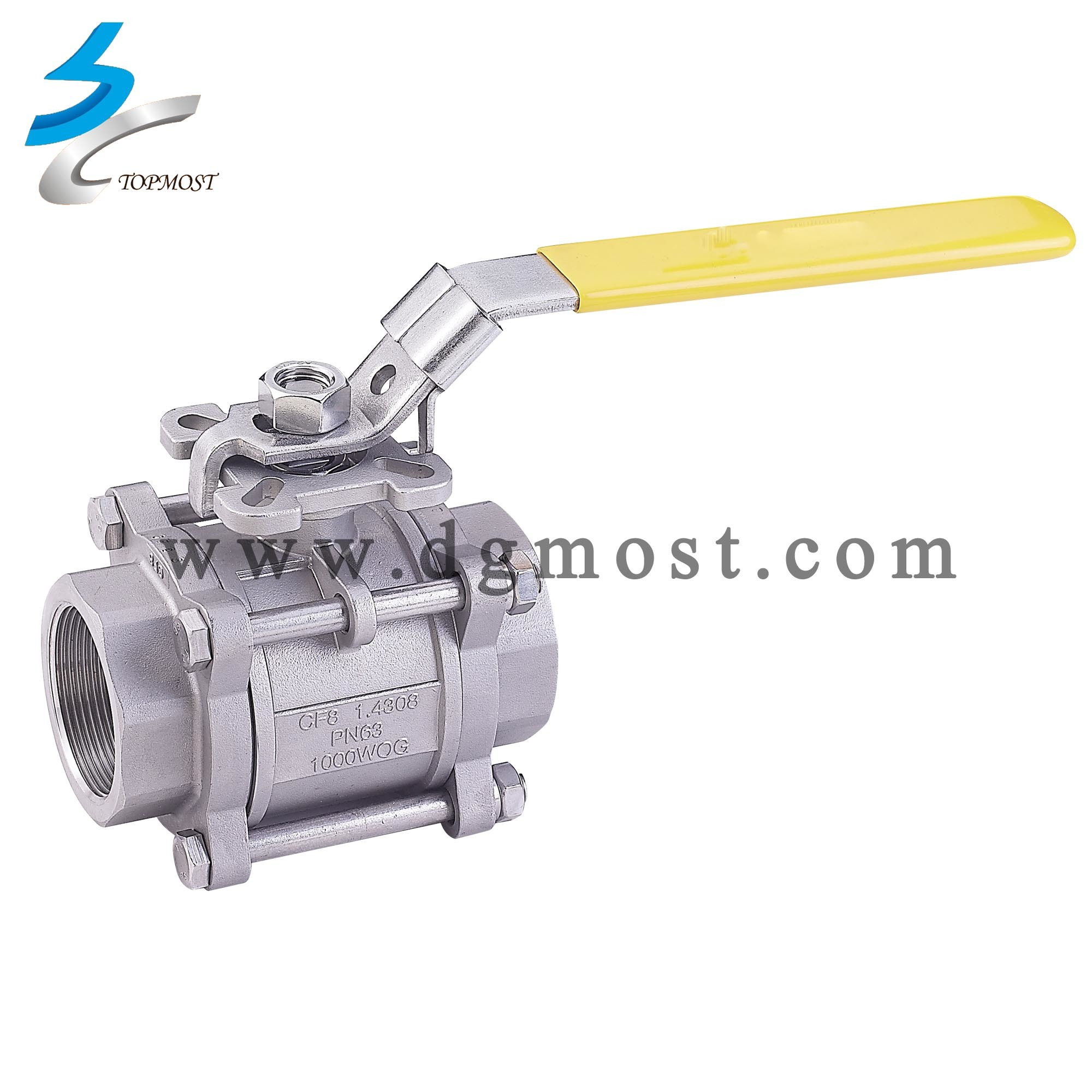 High Pressure Stainless Steel 3PC Control Ball Valve