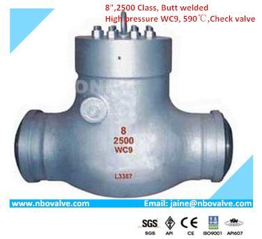 Wc9 Butt Welded High Pressure Sealed Check Valve (8