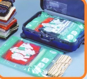 Hand Pressed Travel Storage Bag w/Unique Air Valve & Slider (AT4050)