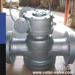 Inverted Pressure Balance Lubricated Plug Valve with Gear Operated
