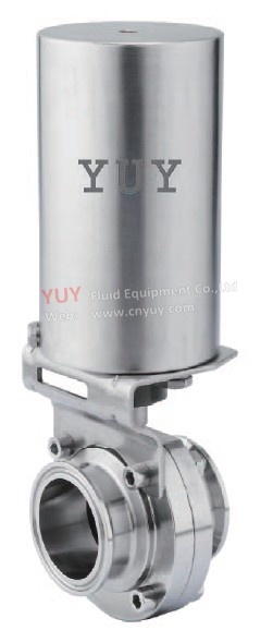 Yuy Air Actuated Sanitary Butterfly Valves