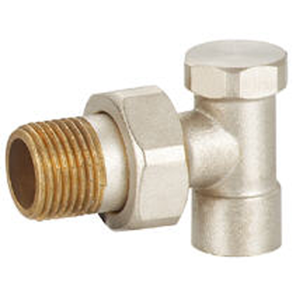 Brass Angle Radiator Valve with Nickle Plated (YD-RV006)