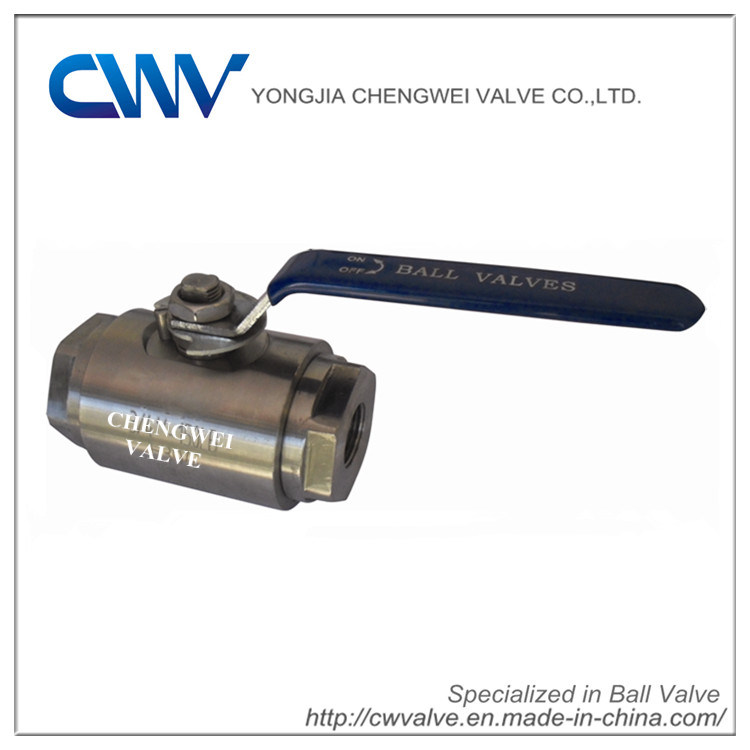 2PC Forged Steel Ball Valve with Metal to Metal Seat
