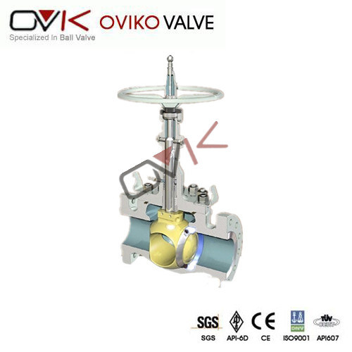 API6d/ANSI Orbit Ball Valve with Hydraulic Oparetion for Gas