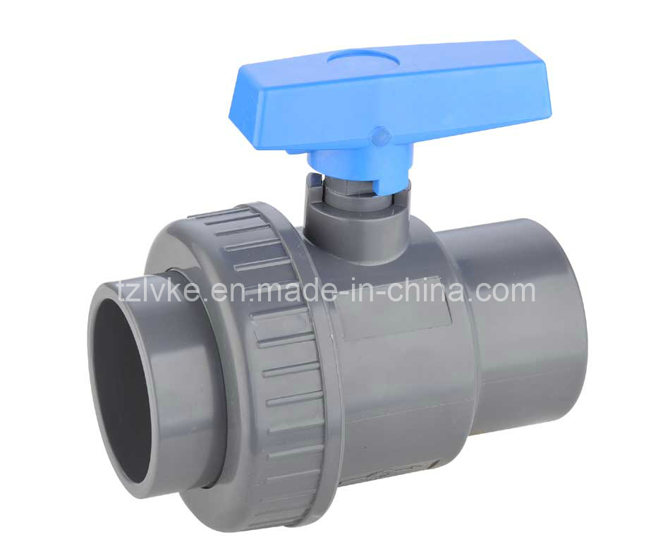PVC Single Union Ball Valve for Agriculture with ISO9001