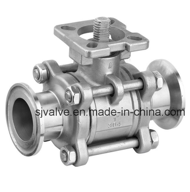 3PC Clamp Ball Valve with ISO 5211