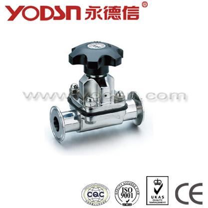 Sanitary Stainless Steel Clamped Diaphragm Valves (ISO9001: 2008, CE, TUV Certified)