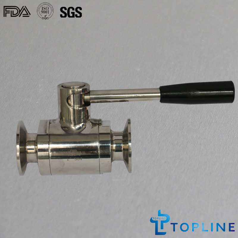 Sanitary Stainless Steel Ball Valve with Clamped Ends