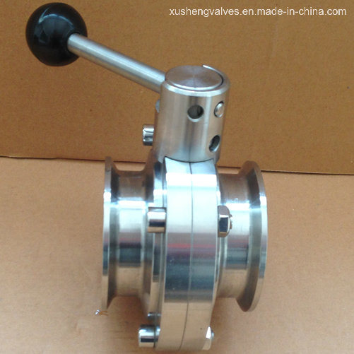 Stainless Steel Sanitary Ss304 Tc Triclamp Butterfly Valve