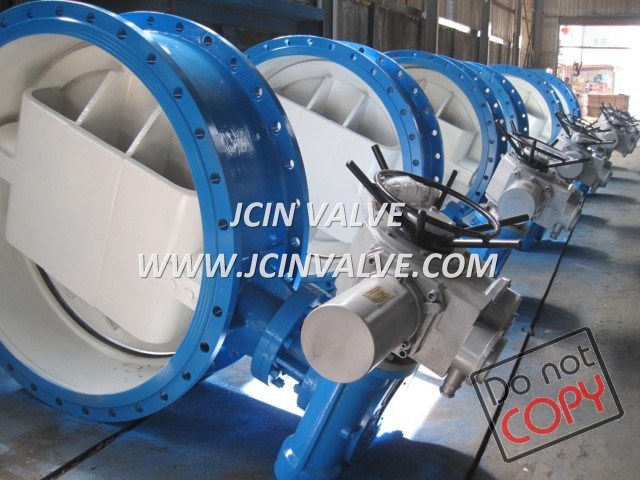 Double Eccentric Electric Butterfly Valve with Ductile Iron Body (D341X)