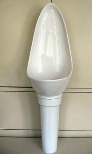 Waterless Urinal with Patented Drainage Trap (One-Way Valve)
