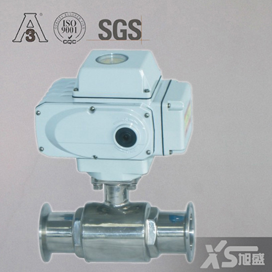 Stainless Steel Sanitary Straight Ball Valve with Intelligent Operation