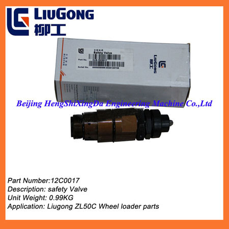 12c0017 Safety Valve Liugong Wheel Loader Spare Parts