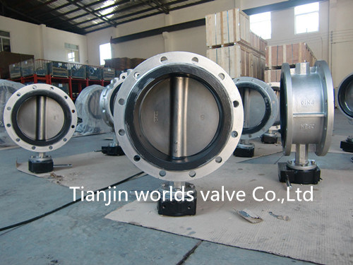 CF8m Double Flanged Butterfly Valve (D41X-10/16)
